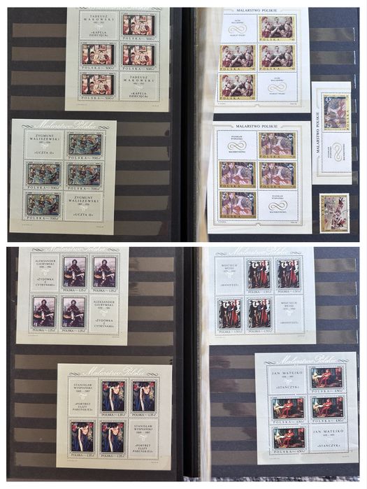 Klaser znaczki bloczki Malarstwo Polskie