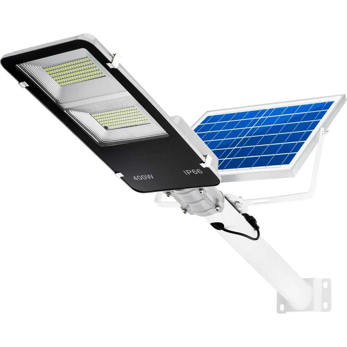 Lampa Solarna Uliczna LED 600W 6500K LATARNIA z Uchwytem i Pilotem