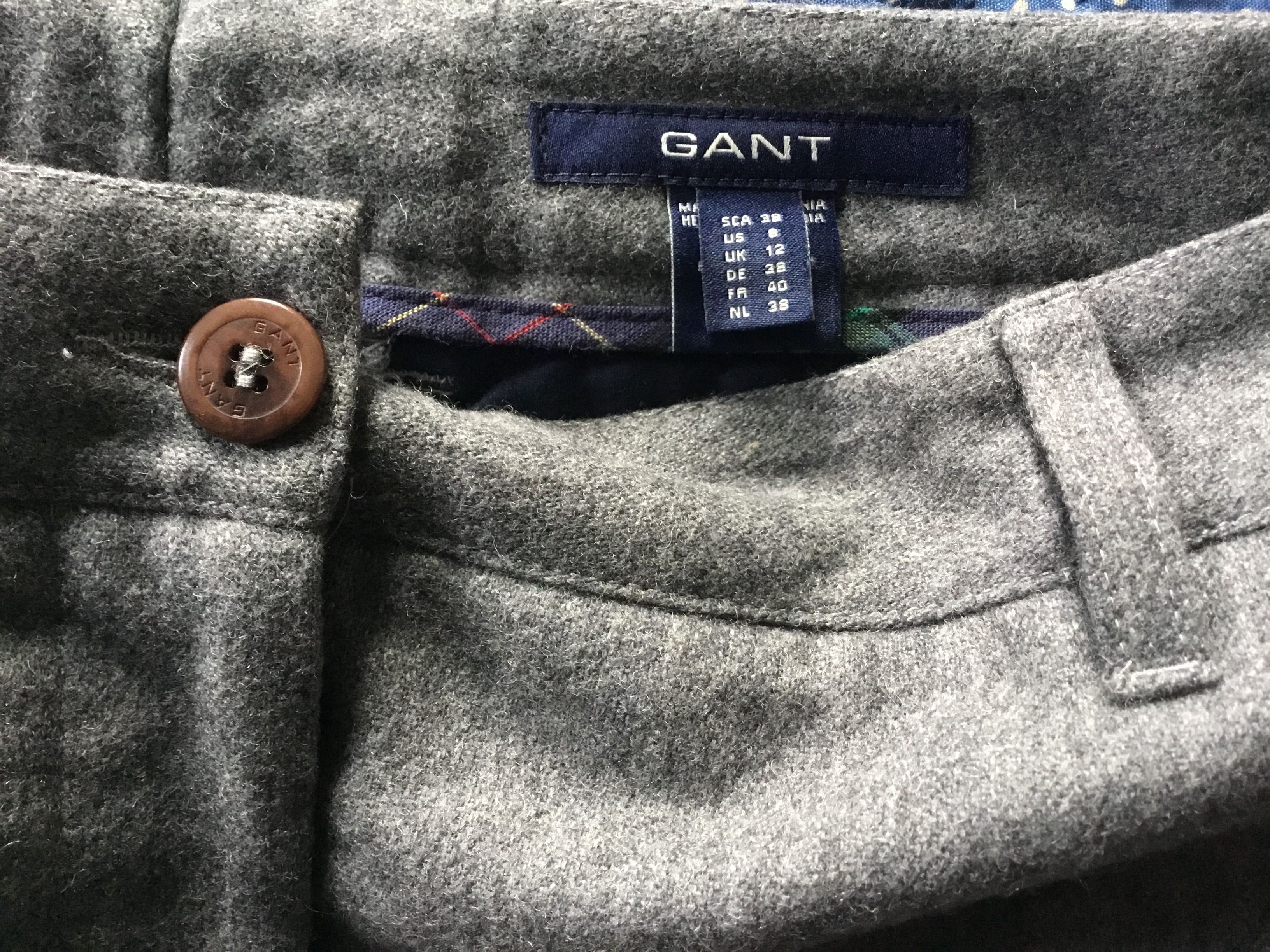 Calças homem da marca Gant inverno , tamanho 38