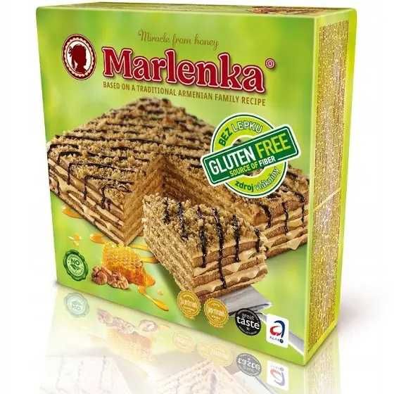 Tort miodowy bezglutenowy Marlenka 800g - oryginalny
