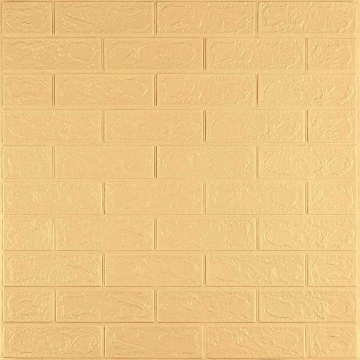 Панель стінова 3D 700х770х2мм Жовто-пісочний
