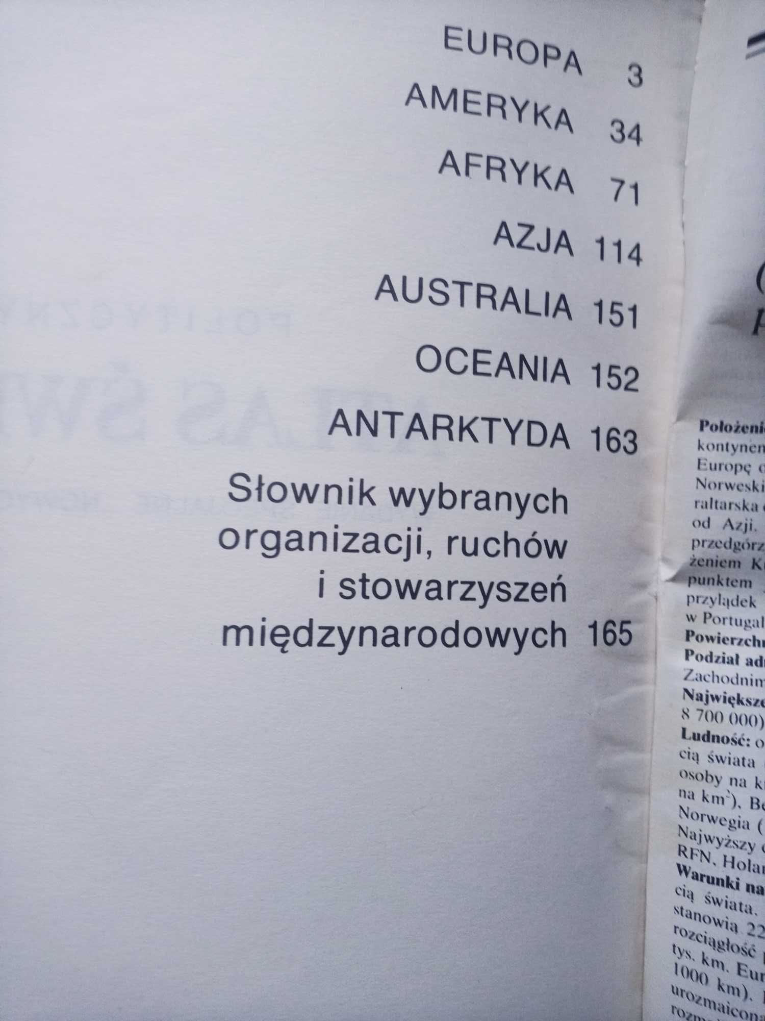 Polityczny Atlas Świata 1988, wydanie specjalne.