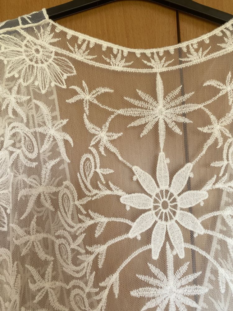 Kimono Branco Renda