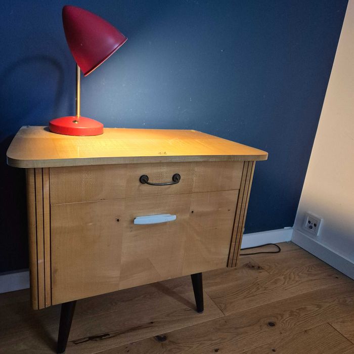 Komplet 2 szafki nocne/ komody vintage retro PRL