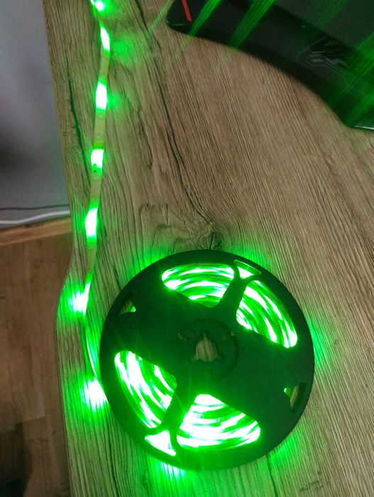 Ledy RGB + okablowanie + pilot