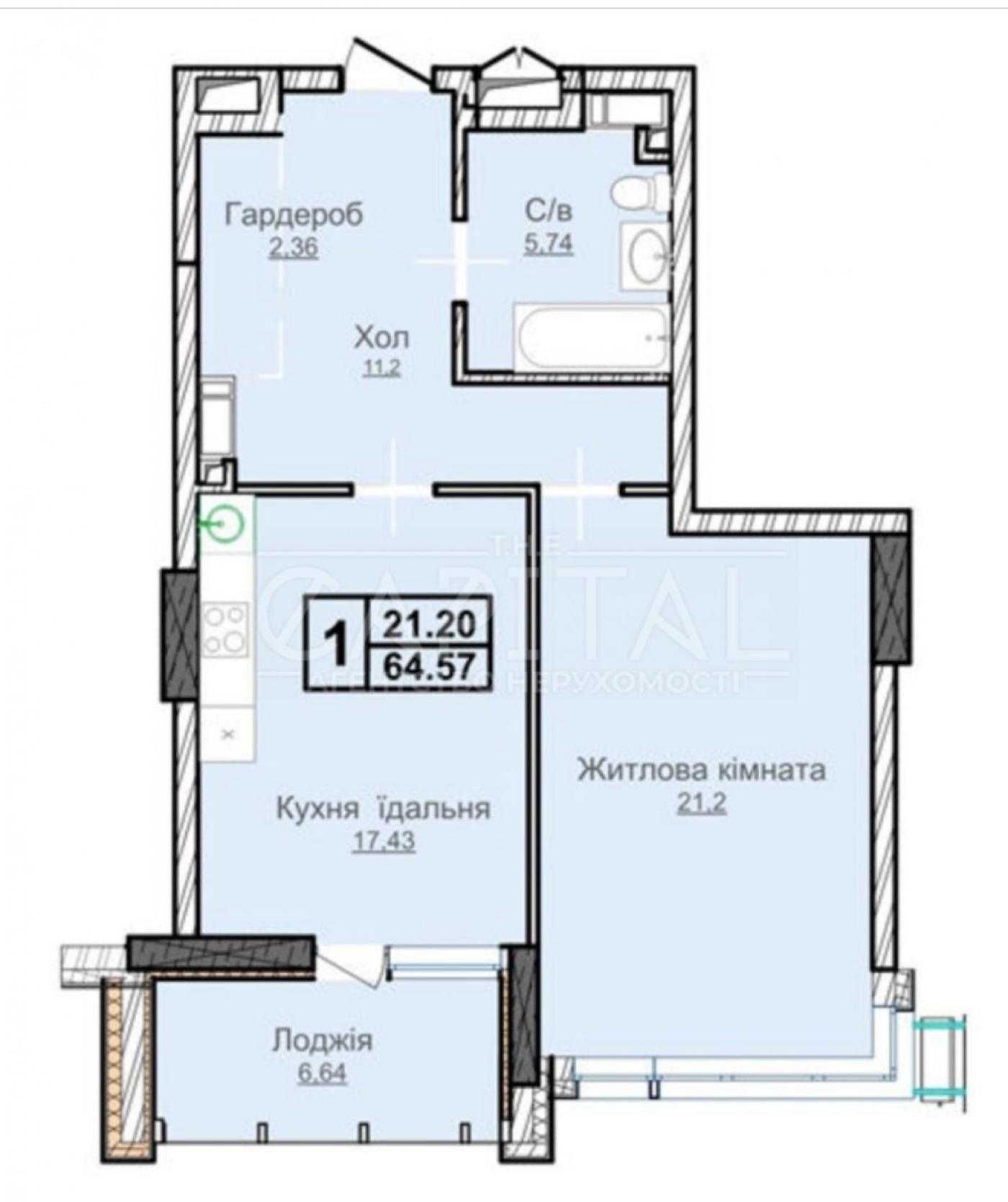 Продаж / Квартира / ЖК Новопечерські Липки / 61 м2 / БЕЗ КОМІСІЇЇ