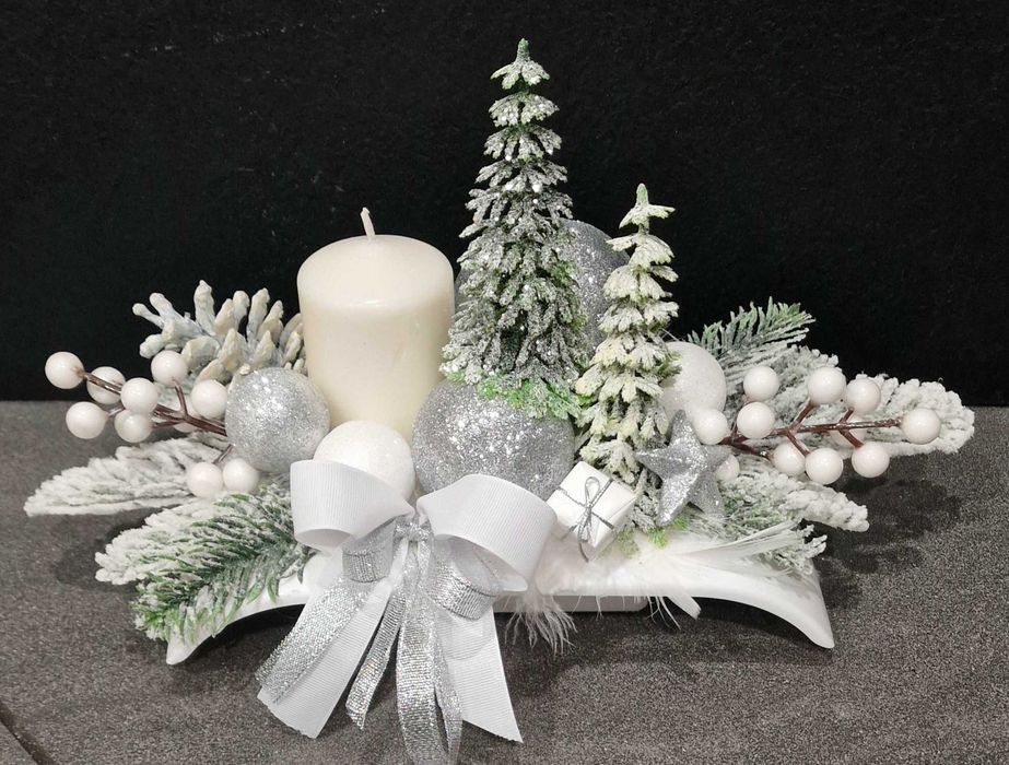 Stroik świąteczny Boże Narodzenie bożonarodzeniowy B001