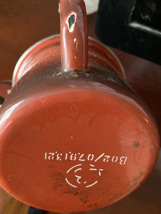 Кружка эмалированная СССР. 1 литр.