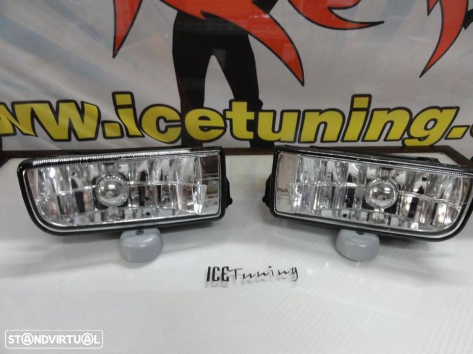 Farois de nevoeiro com luz branca 5000k para BMW E36 1992-1998 PACK M, M3 fundo cristal