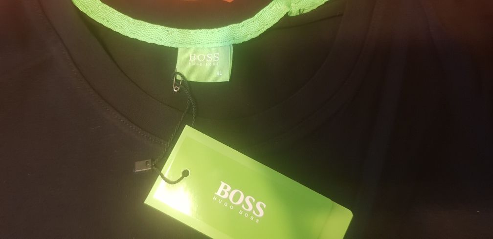 Hugo boss koszulka t-shirt nowa metki czarna xl bawełna