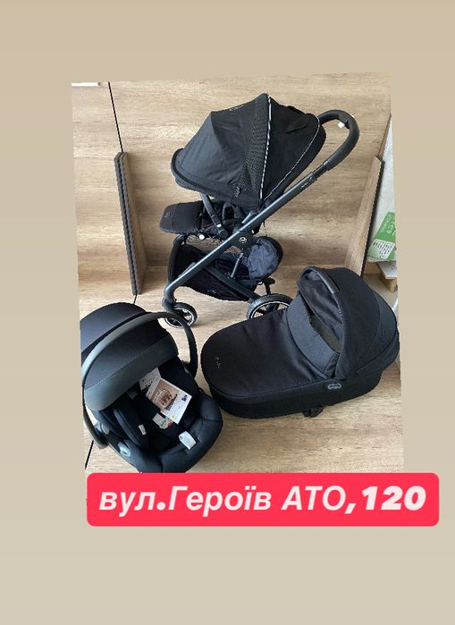 Cybex Balios Slux, 3в1 Moon Black маг. «Ладушки» Героїв АТО,120