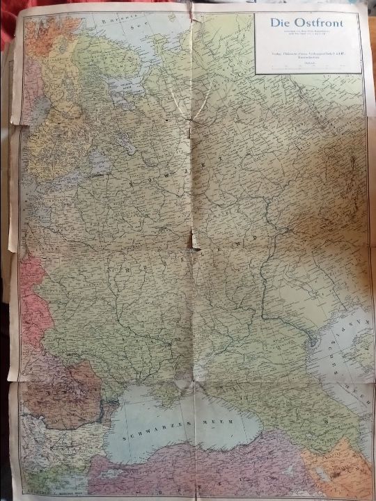 Stara Mapa sztabowa Prusy K.u.K Ost Front Rzesza ter Polski , Oświęcim