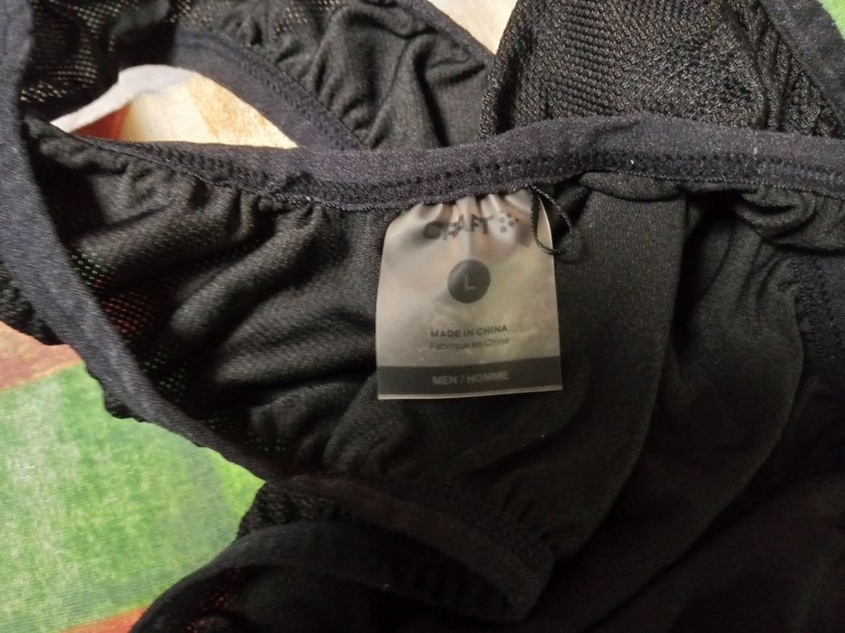 CRAFT - spodenki rowerowe na szelki, kolor czarny