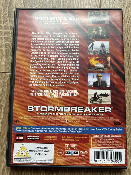 Alex Rider Stormbreaker DVD