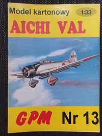 Model Kartonowy GPM 13 Bombowiec nurkujący Aichi D3A1 Val wyd.II