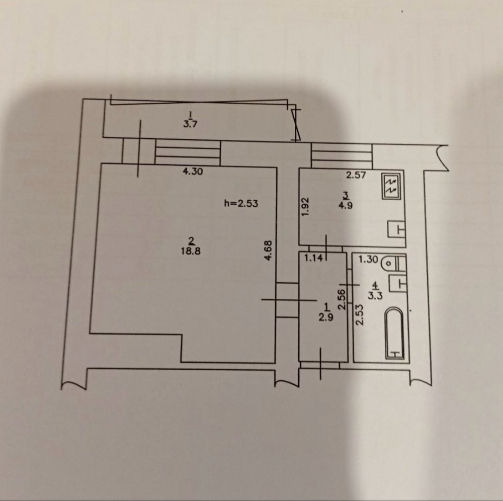 Продаж 1 кім квартири