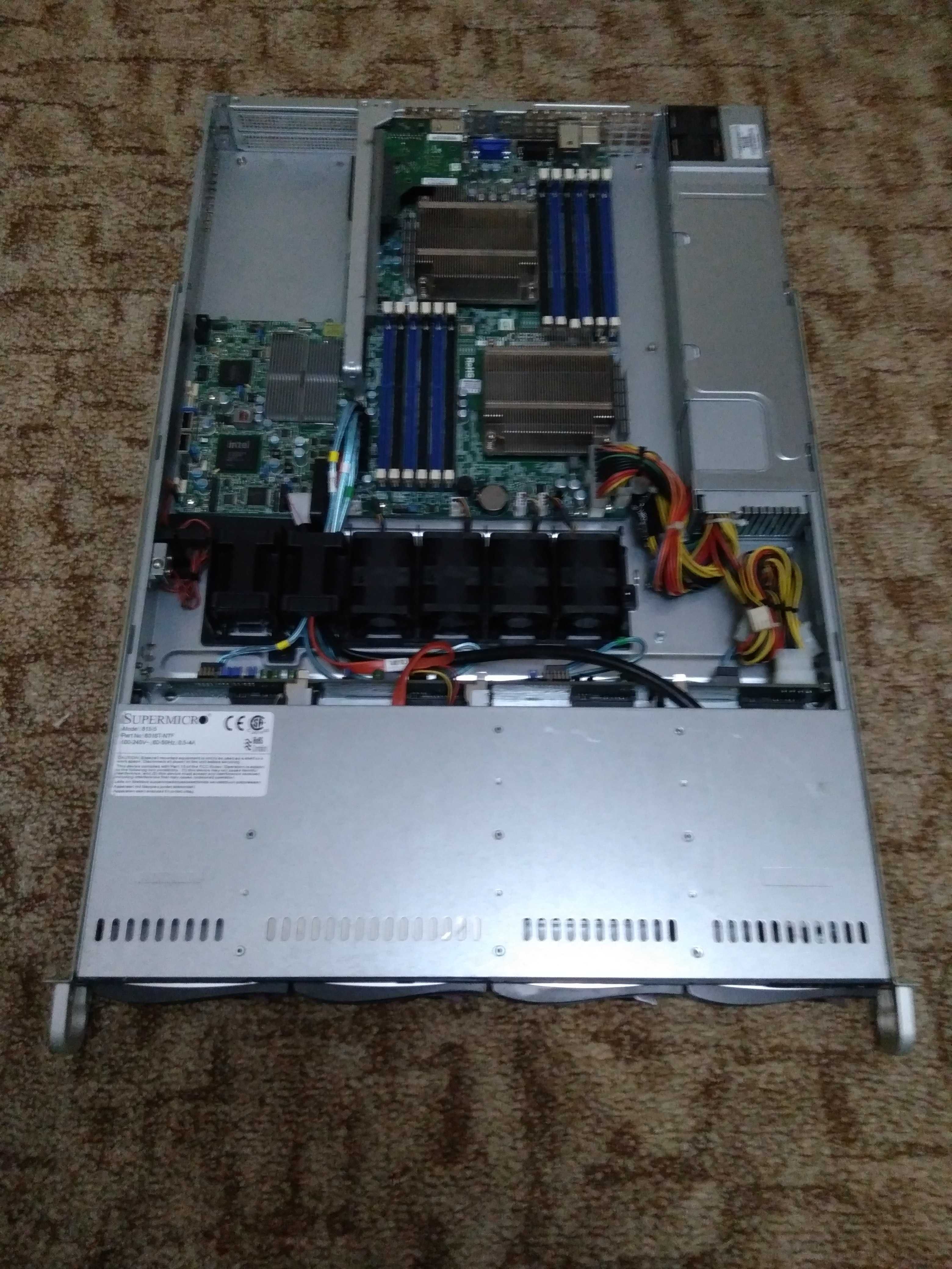 Сервер Supermicro 1U X8DTU-F Intel Xeon X5687 3,60 GHz / DDR3 24Gb ECC