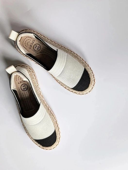 Espadryle tenisówki slip on tekstylne sznurek Boho vintage na lato 36