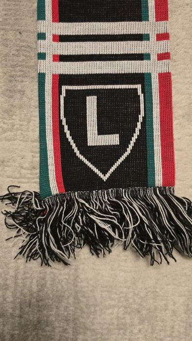 Unikatowy szalik Legia Warszawa adidas, unikatowe logo, Łazienkowska 3