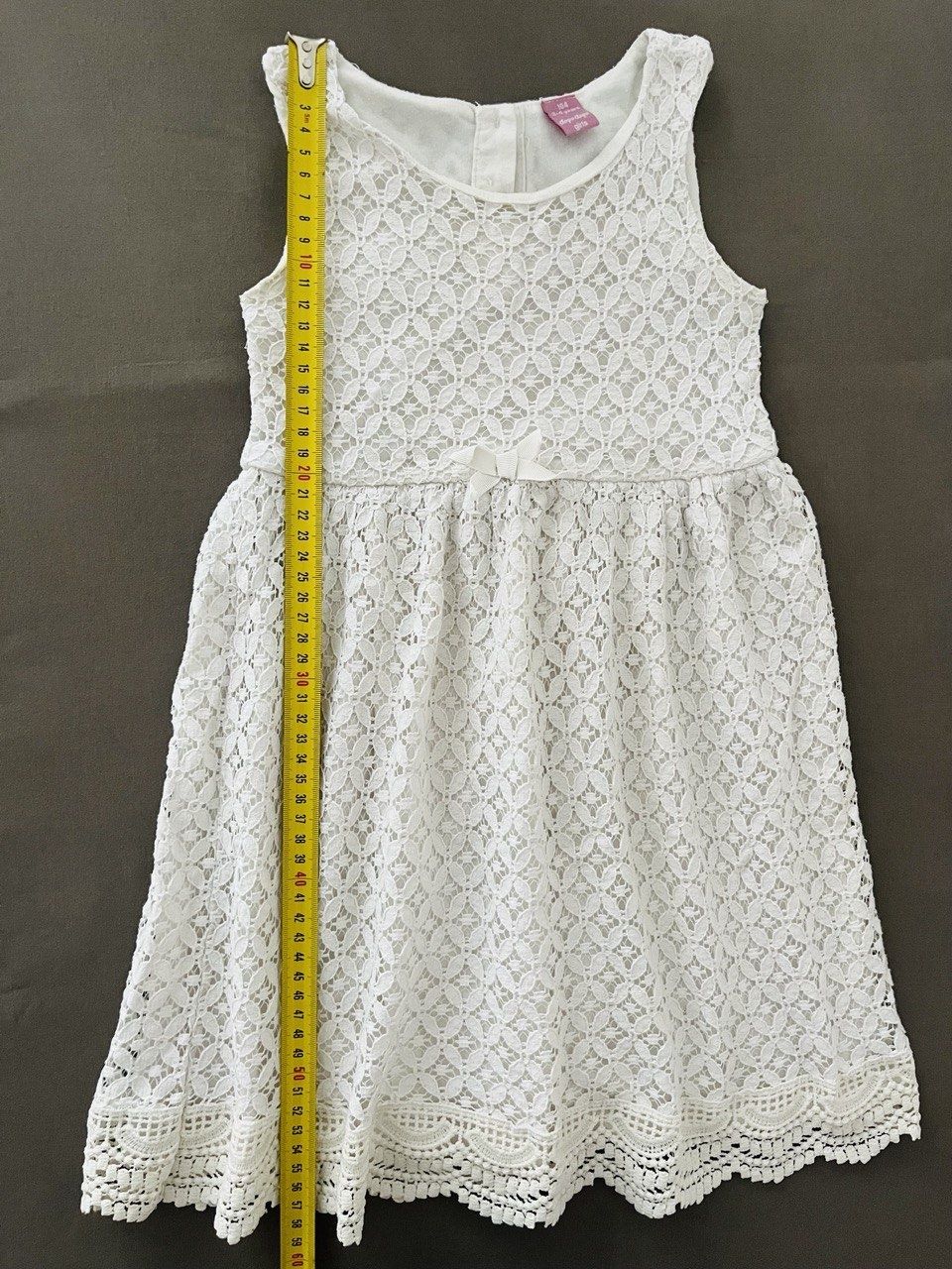 Летнее платье на девочку 3-4 года (104) Нарядное платье Белое платье