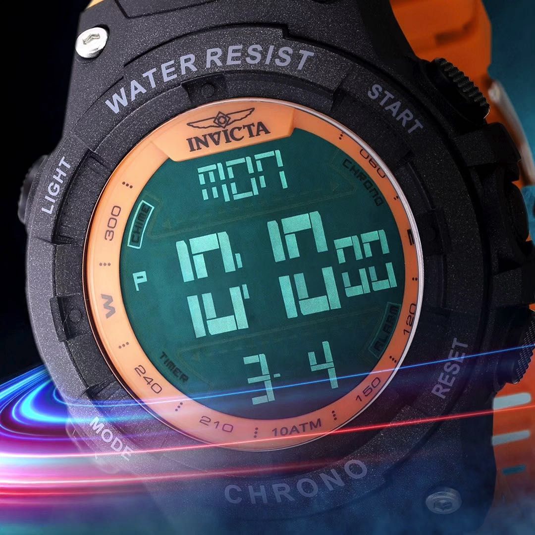 Invicta 48050 Racing 52 mm. Alarm Chronograph Quartz Digital 100 MT.