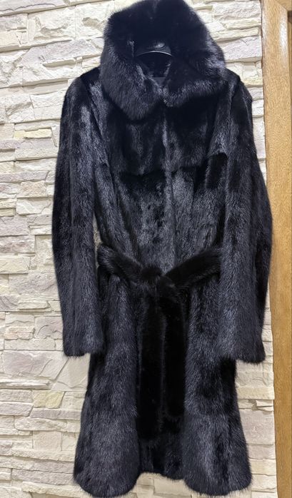 Норковая шуба с капюшоном Греция, ог 120