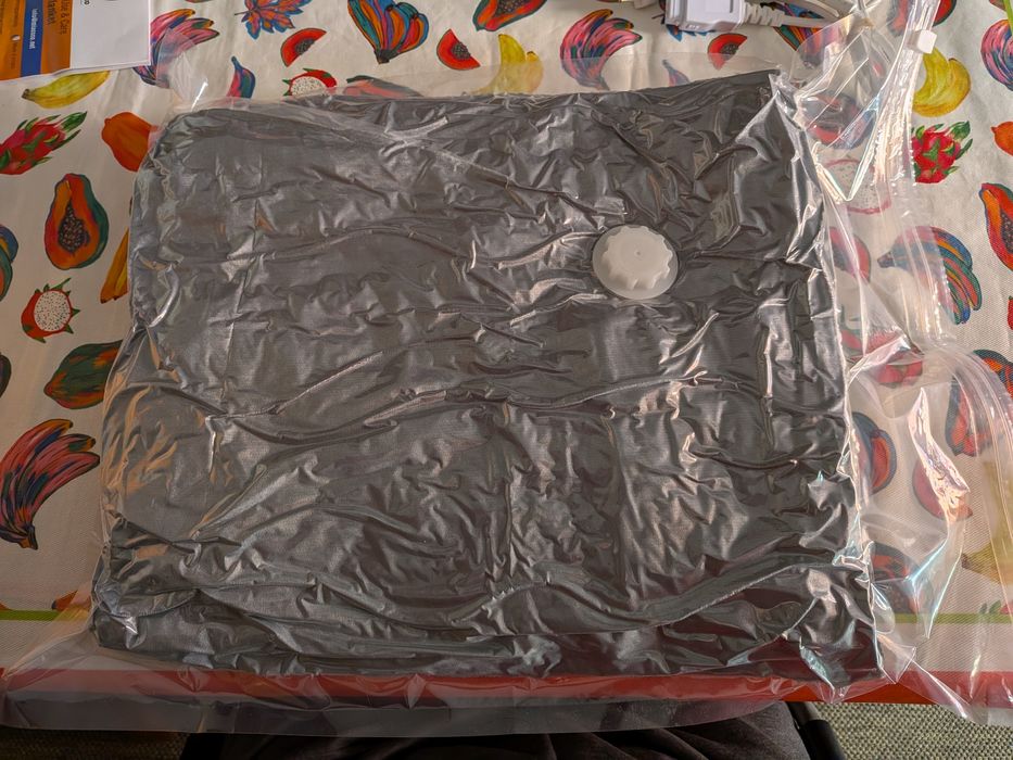 Cobertor elétrico cinzento aconchegante