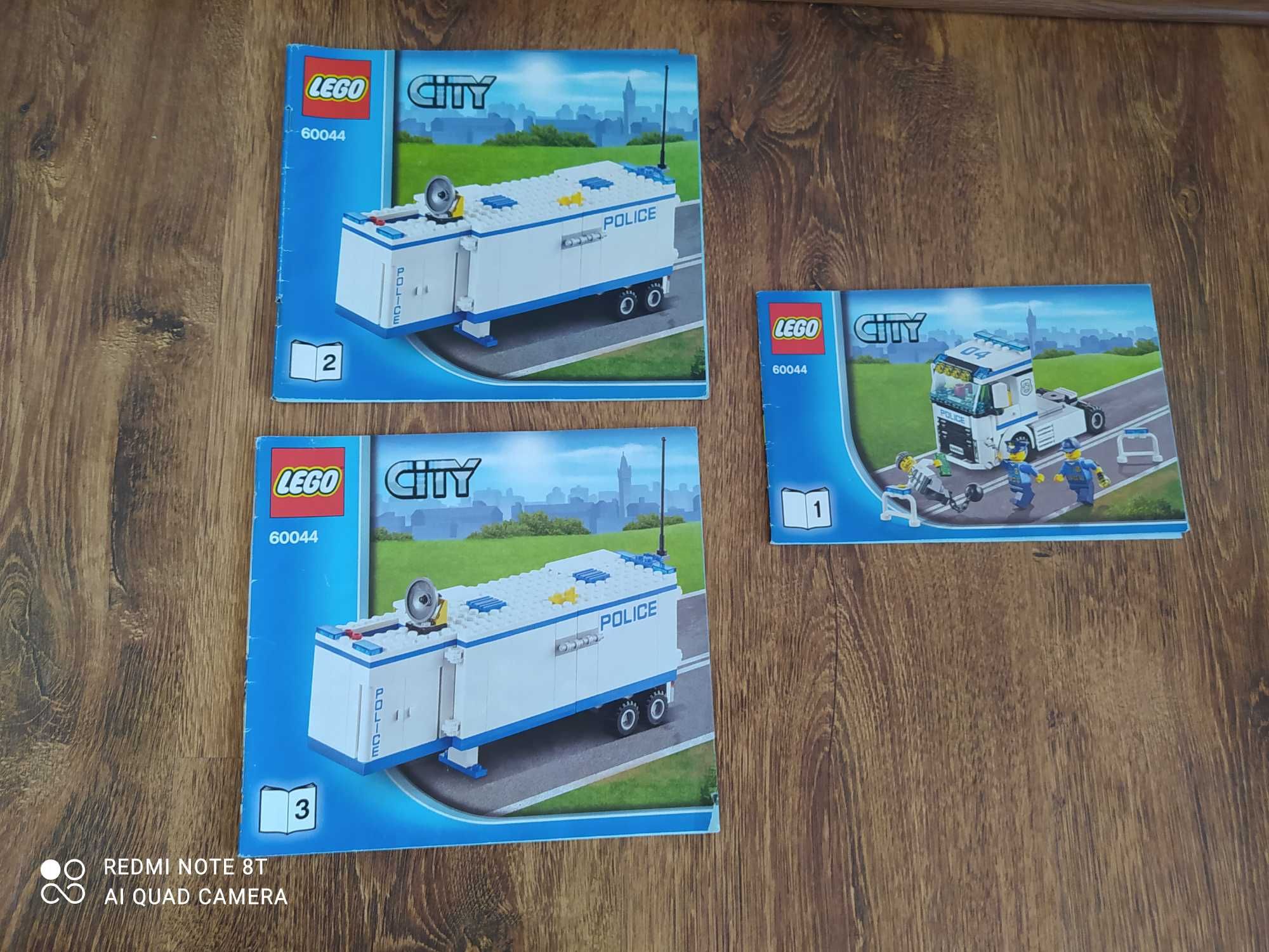 Lego 60044 mobilna jednostka policyjna oraz lego 60138 szybki pościg.