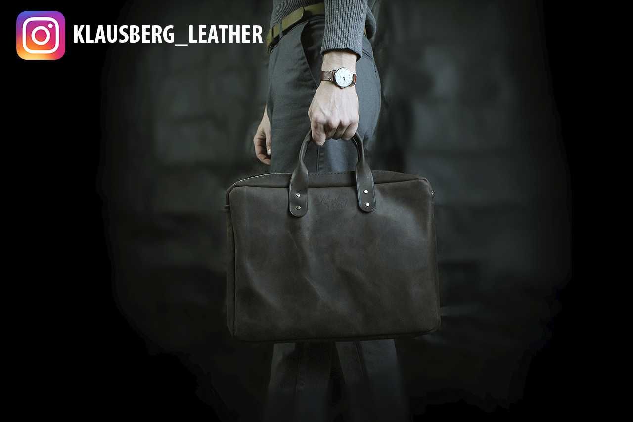 Кожаная сумка кожаный портфель дипломат ручной работы