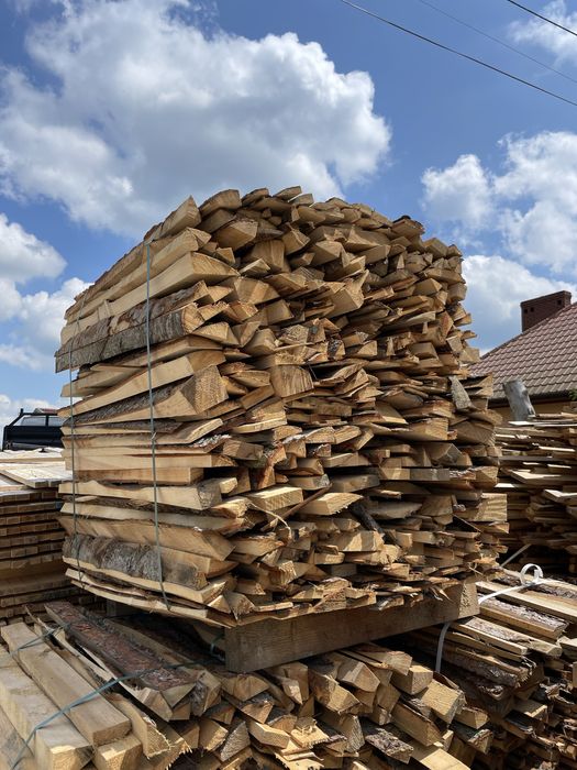 Drewno opałowe zrzyny tartaczne grube