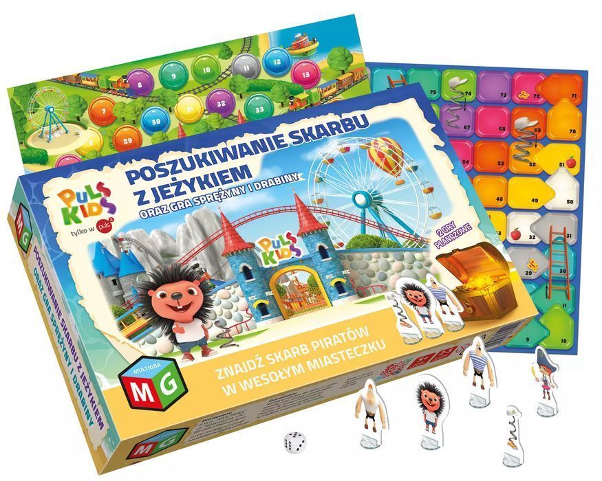 Poszukiwanie skarbu z Jeżykiem + Sprężyny i drabiny. Multigra