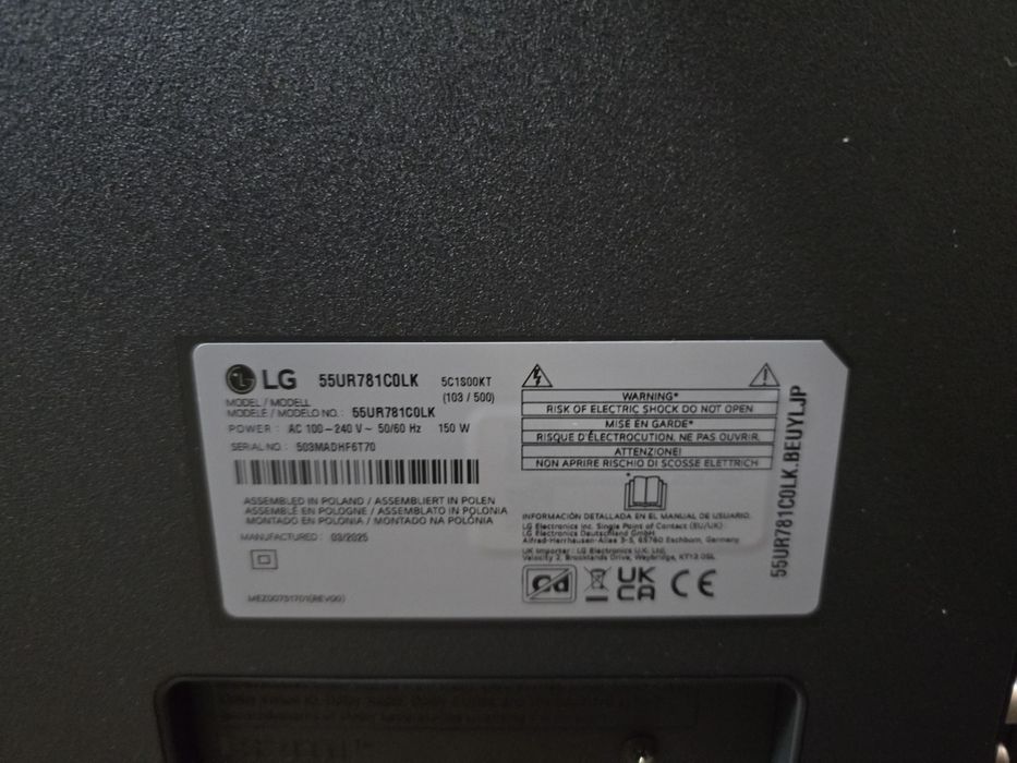 Telewizor marki LG 55 cali smart,wifi, YouTube, Netflix,NOWY ZAPAKOWAN