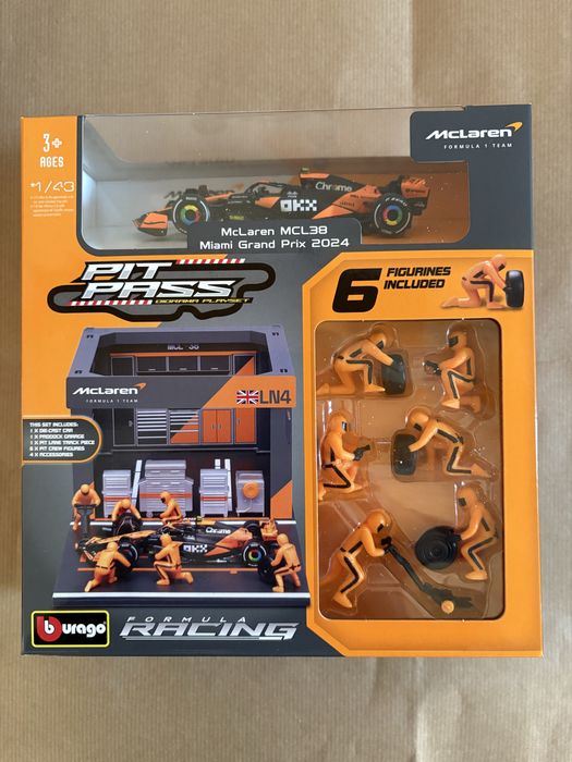 1/43 F1 Pit Stop Diorama Lando Norris #4, 2024