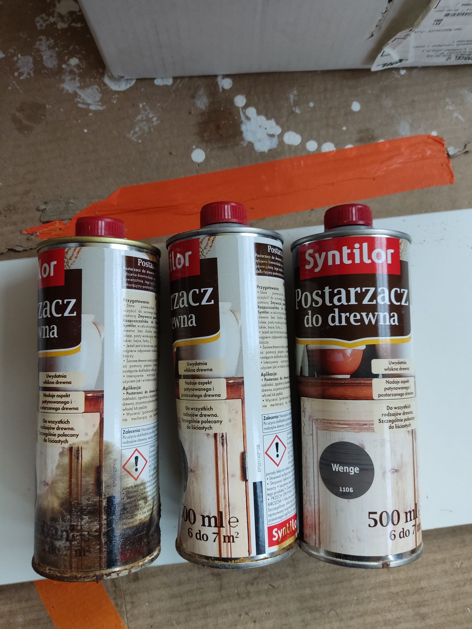 NOWY postarzacz do drewna Syntilor- 3 sztuki- Wenge