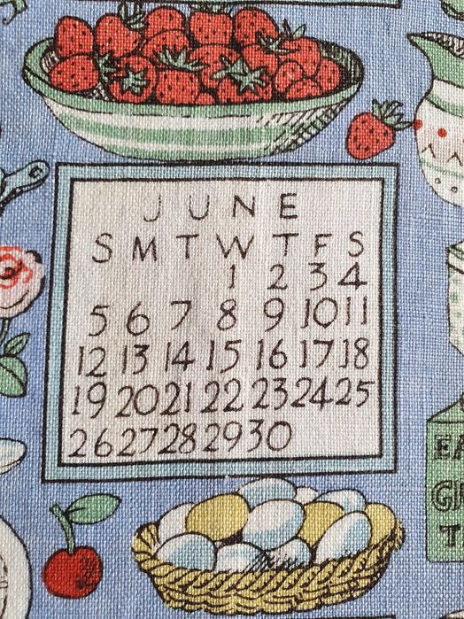 Ściereczka lniana Makatka Kalendarz 2011 rok