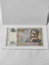 20 zł Niepodległość - banknot kolekcjonerski, niski nr 335