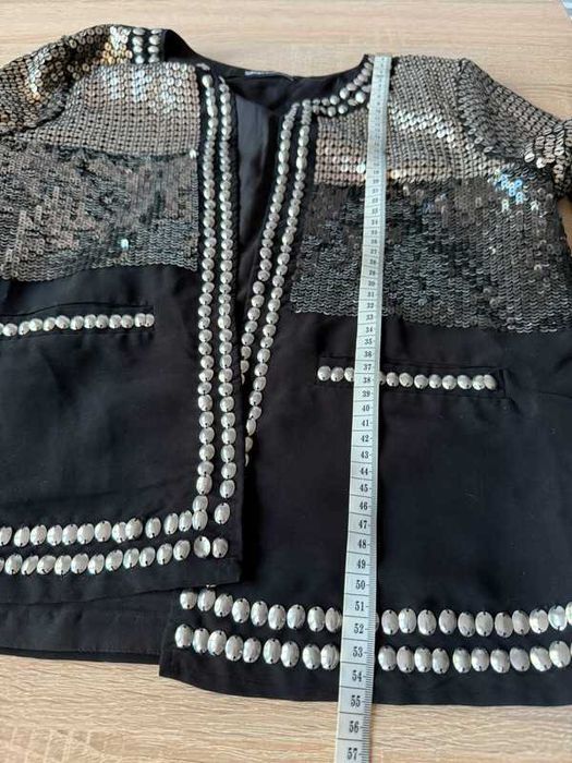 Marynarka cekinowa Gina Tricot 34 – sceniczna, błyszcząca