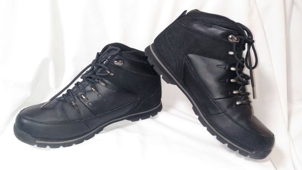 Ботинки мужские демисезонные кожаные черные Firetrap Rhino Boots (разм