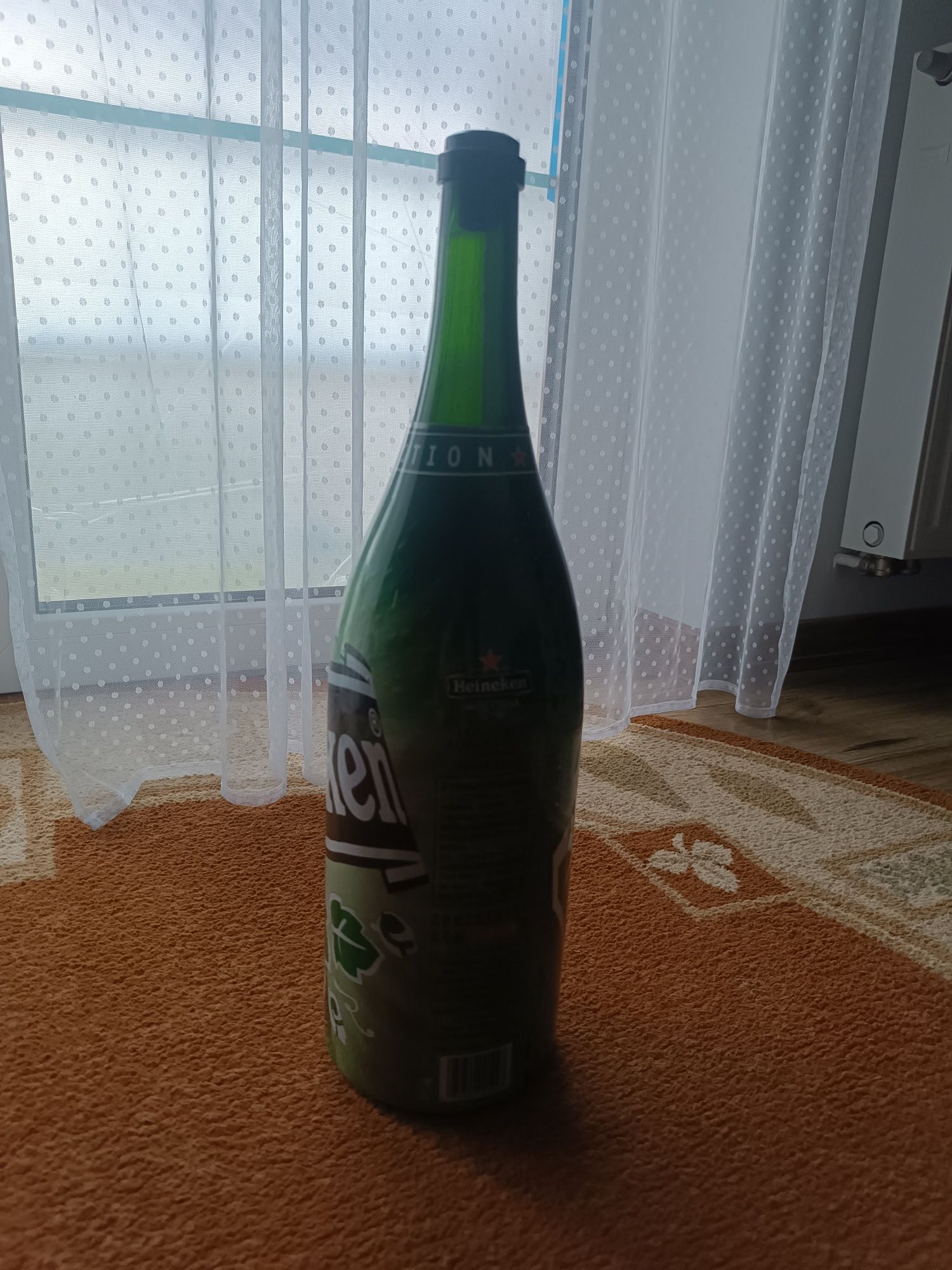 Heineken Duża pusta szklana butelka 1,5 l
