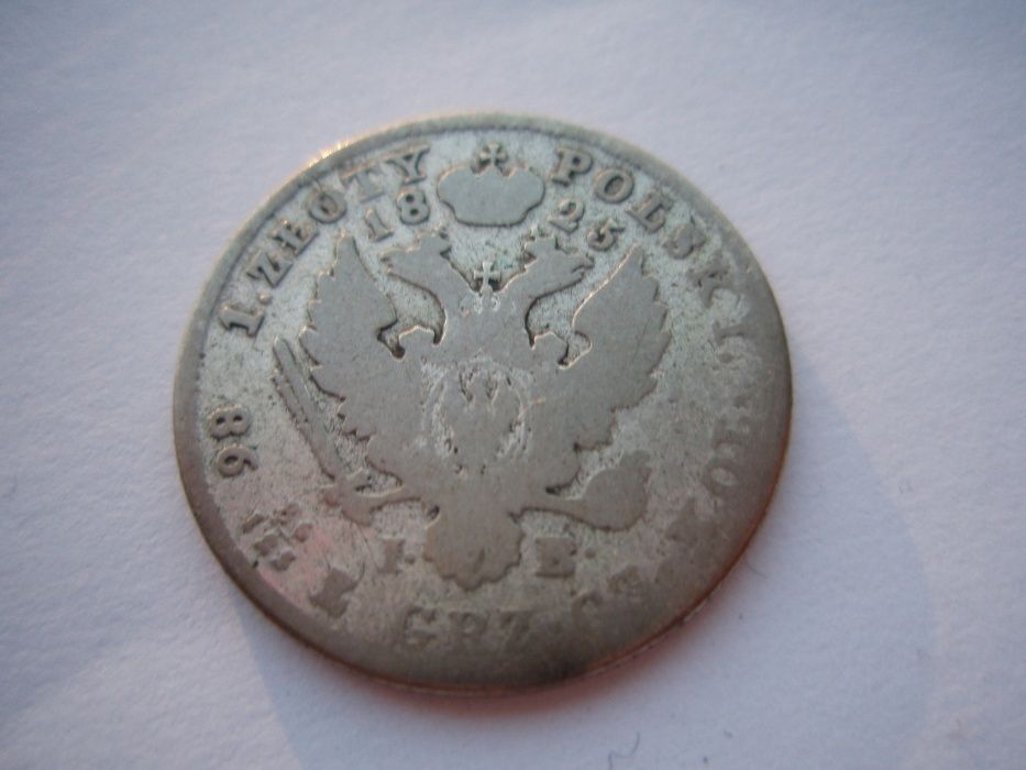 1 złoty 1825 IB, rzadszy rocznik