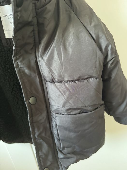 Zimowa ocieplana kurtka/parka Sinsay rozmiar 86cm
