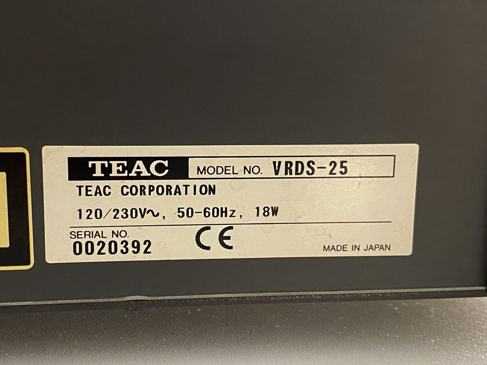 Teac VRDS 25 / topowy model/