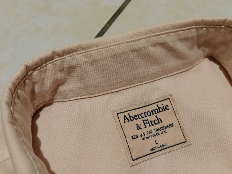 ABERCROMBIE & FITCH USA - NOWA! z LOGO Koszula Męska rozmiar L