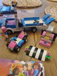 Lego friends 41348 wyścigówka, furgonetka