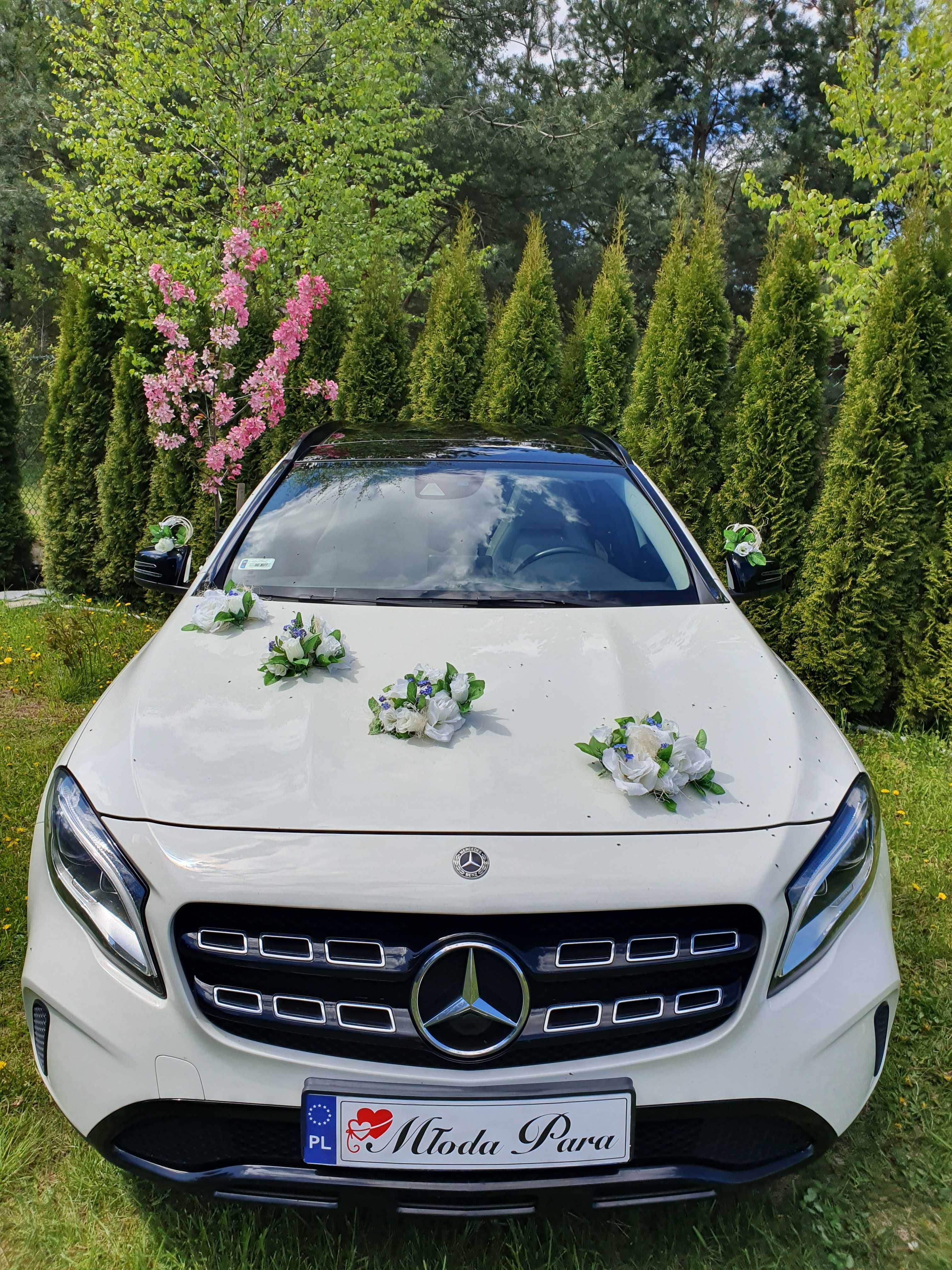 Auto* Samochód do Ślubu* biały Mercedes GLA SUV Białystok
