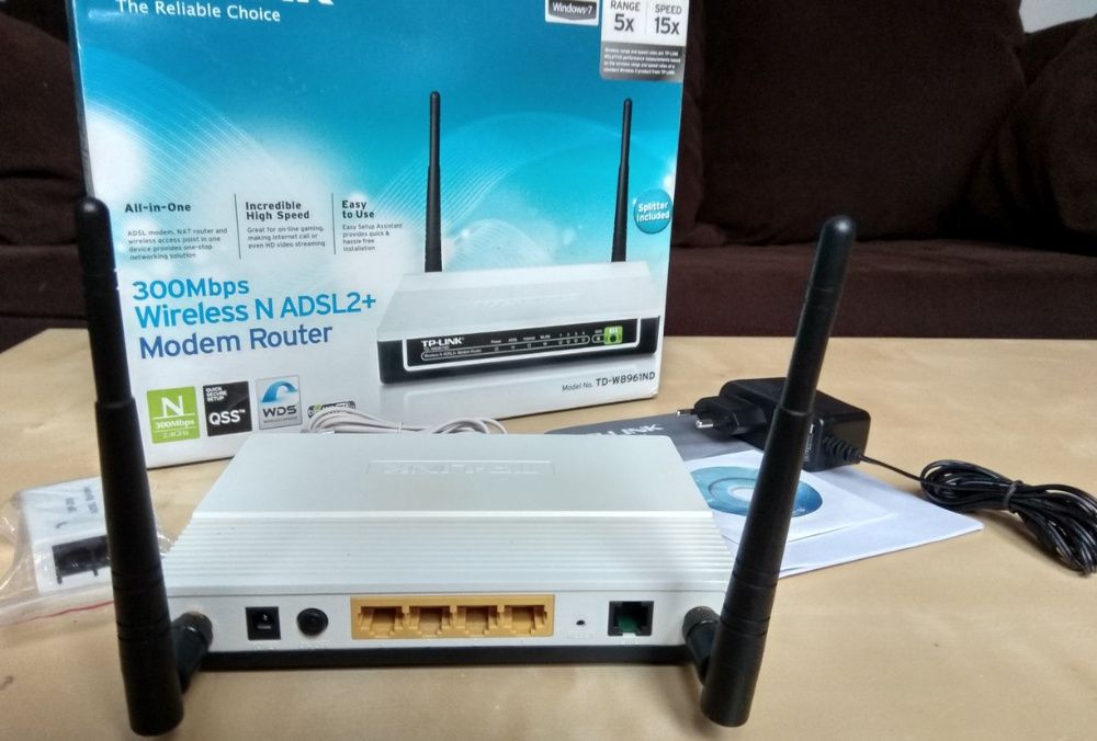 Router WiFi N TP-LINK TD-W8961ND 300Mbps ADSL