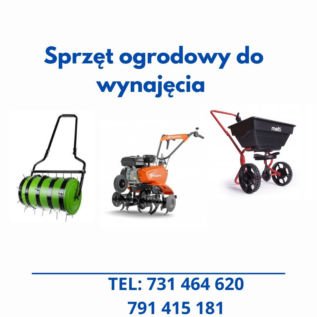 Do wynajęcia Siewnik do trawy, walec ogrodowy, wynajem/wypożyczalnia