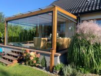 Zadaszenie Tarasu Drewniano-Szklane 5m/4m PERGOLA 19 900 zł