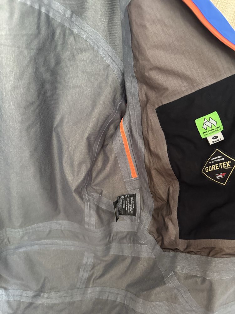 Kurtka Missing Link L gore tex softshell niebieska jakke