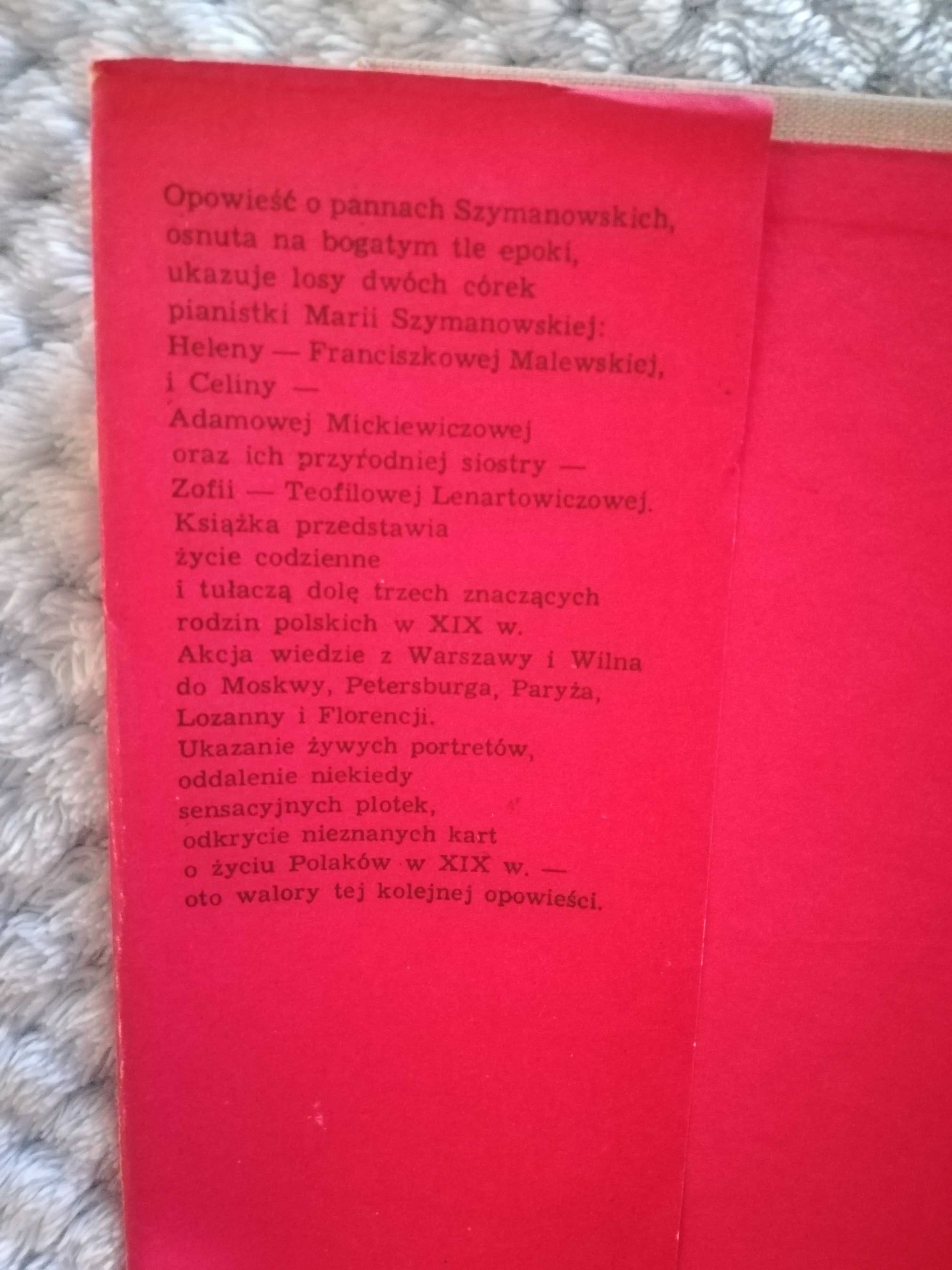 Książka "Panny Szymanowskie" Zbigniew Sudolski.